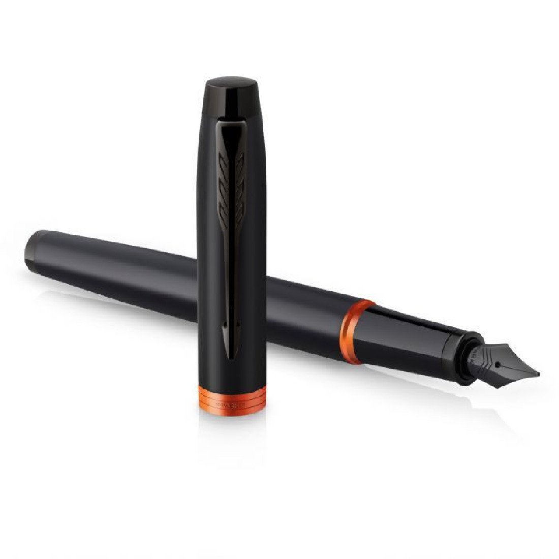 Parker IM Vibrant Rings flame orange Set Fountain pen and Notebook