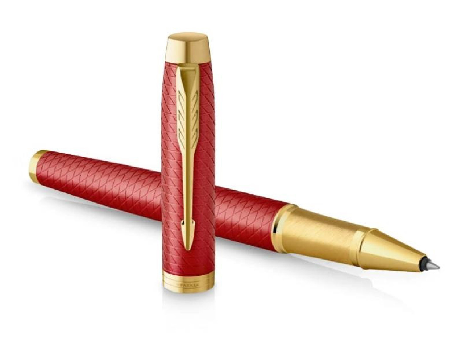 Parker IM Premium Red GT Set Rollerball and Notebook