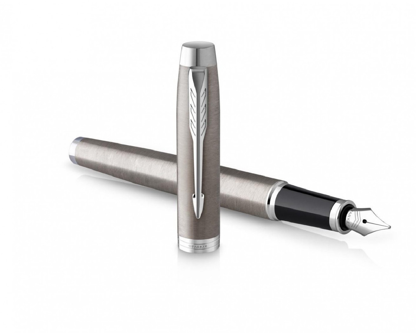 Parker IM Essential Stainless Steel CT Set Fountain pen and Notebook