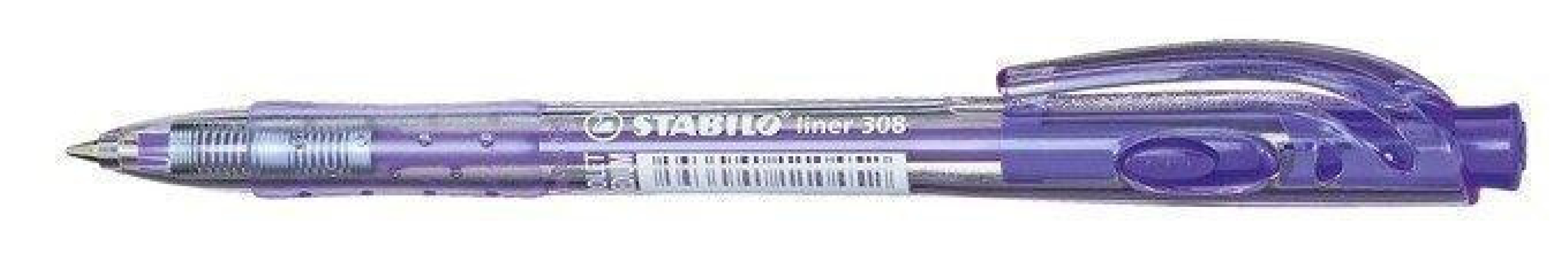 Στυλό Διαρκείας με κουμπί Violet 308/55 Stabilo