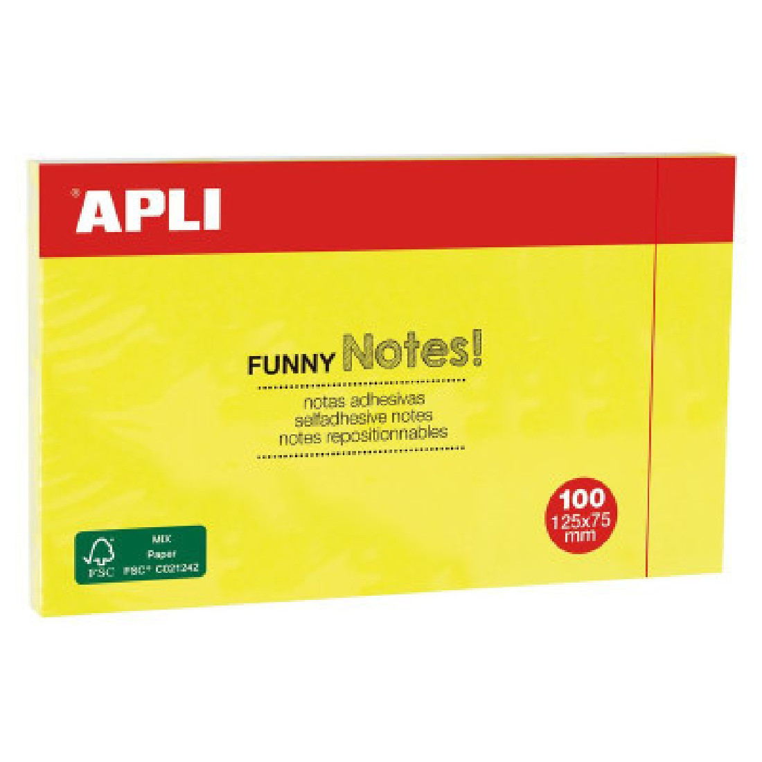 Χαρτάκια Σημειώσεων Αυτοκόλλητα Funny! Yellow Neon 15002 Apli