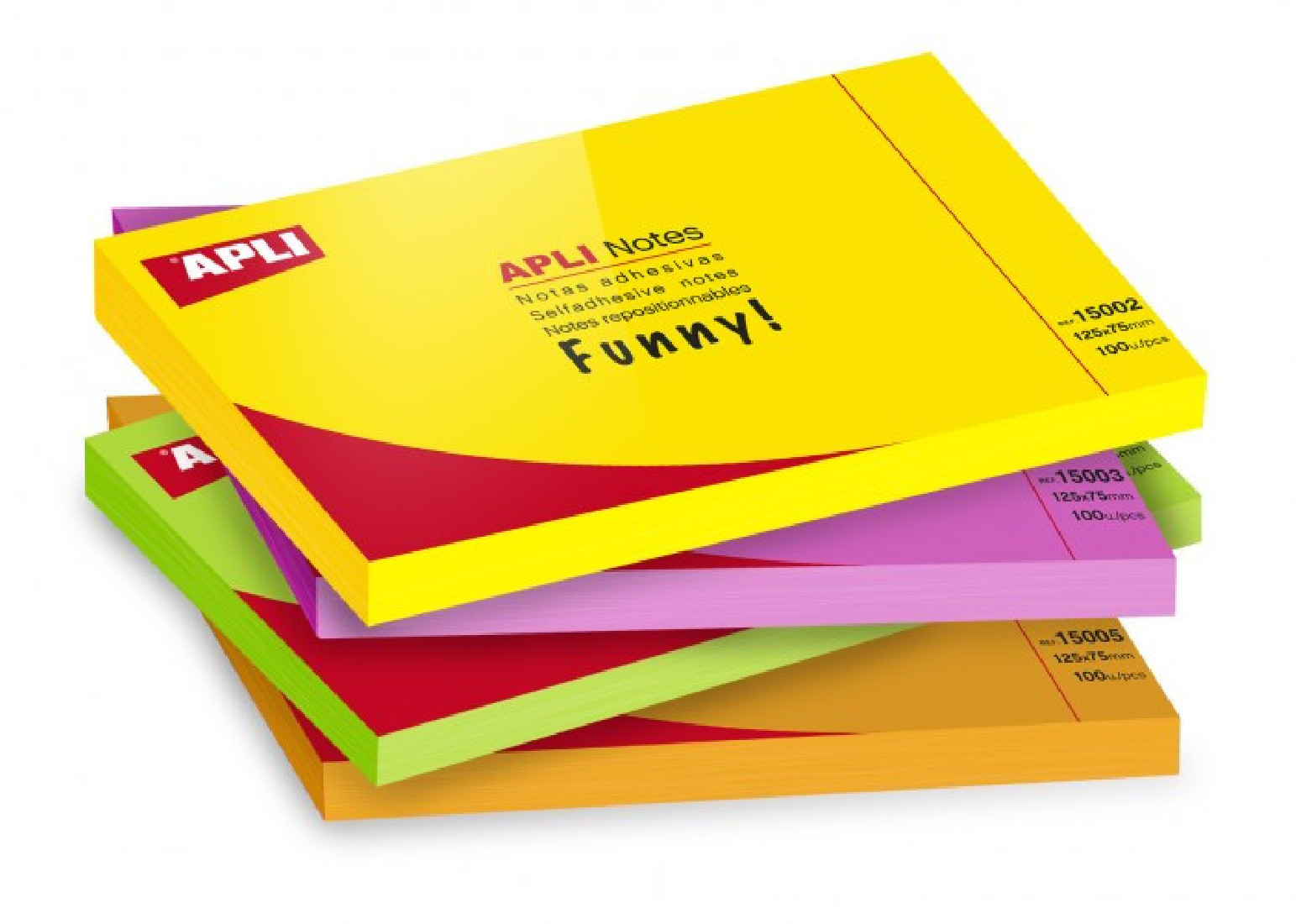 Χαρτάκια Σημειώσεων Αυτοκόλλητα Funny! Yellow Neon 15002 Apli