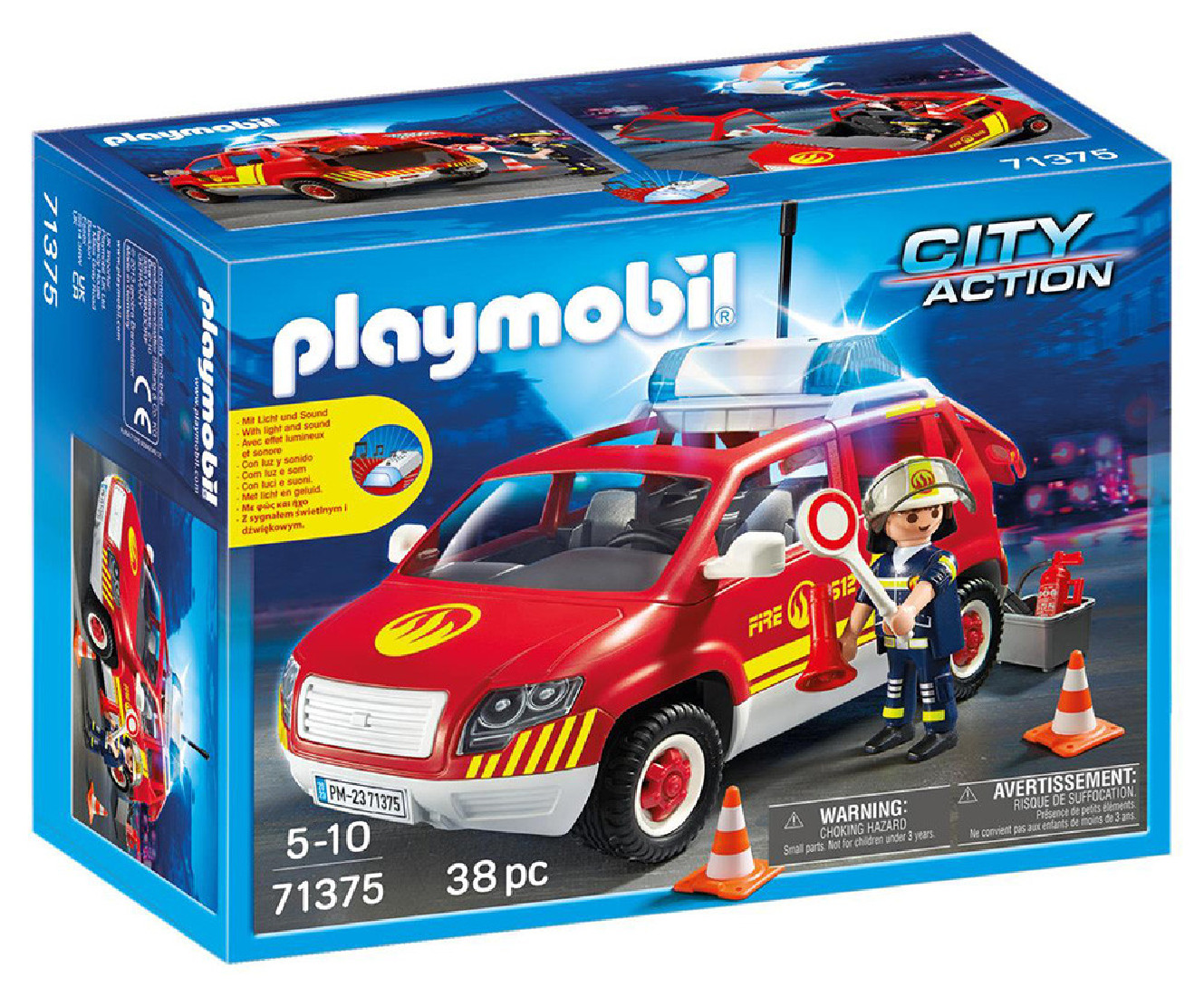 City Action Όχημα Αρχιπύραρχου με φάρο και σειρήνα 71375 Playmobil