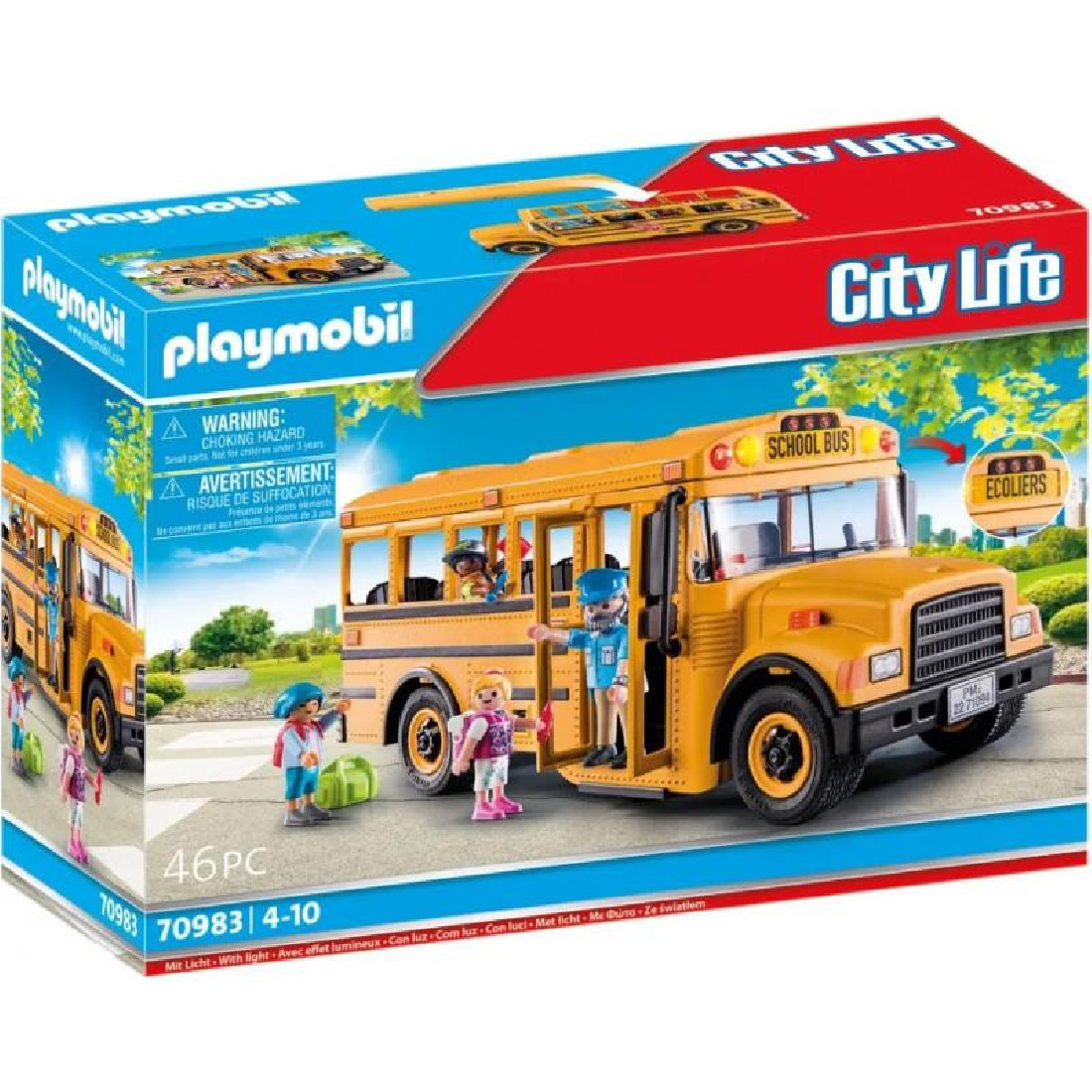 City Life Σχολικό λεωφορείο με μαθητές 70983 Playmobil