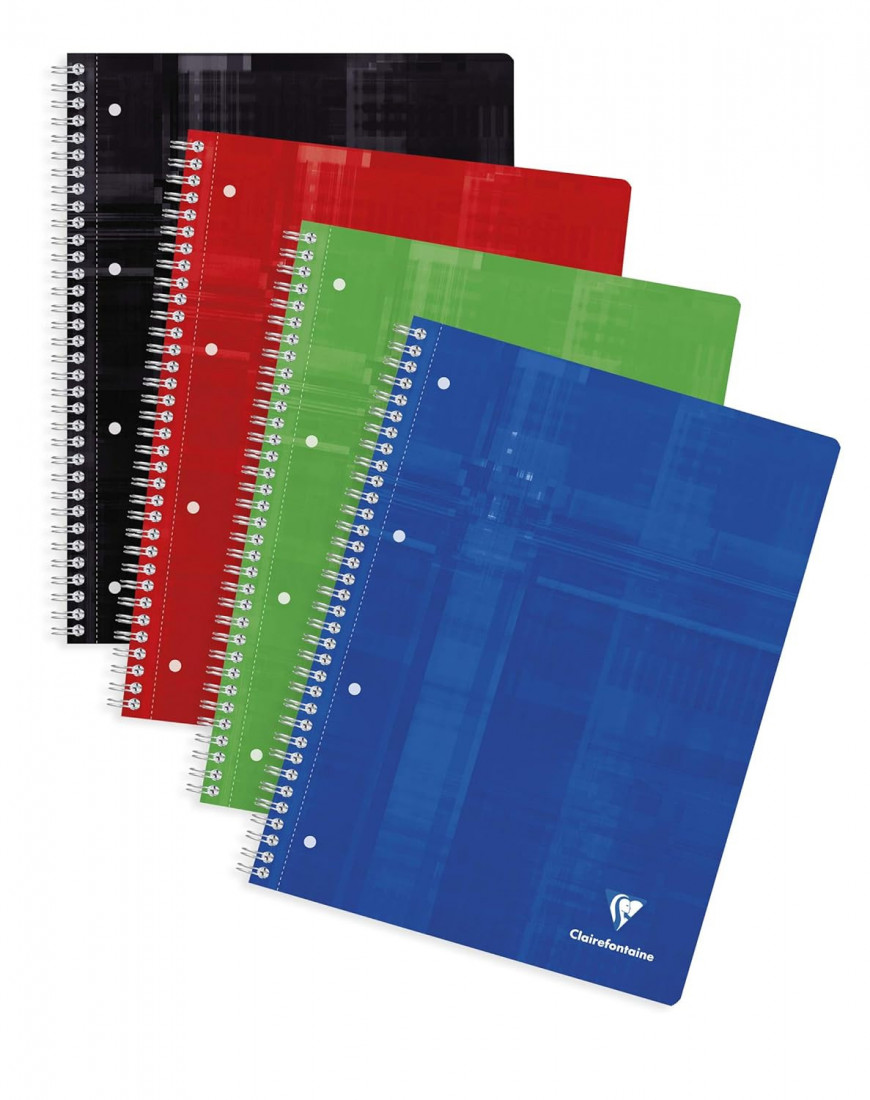 Clairefontaine Rhodia 8256C College Notepad Lined Double Margin Ruling 27, DIN A4, 21 x 29.7 cm, 80 Sheets
