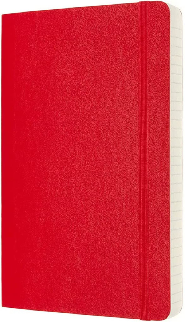 Notebook Large 13x21 Ruled Expanded Version Red Soft Cover Moleskine