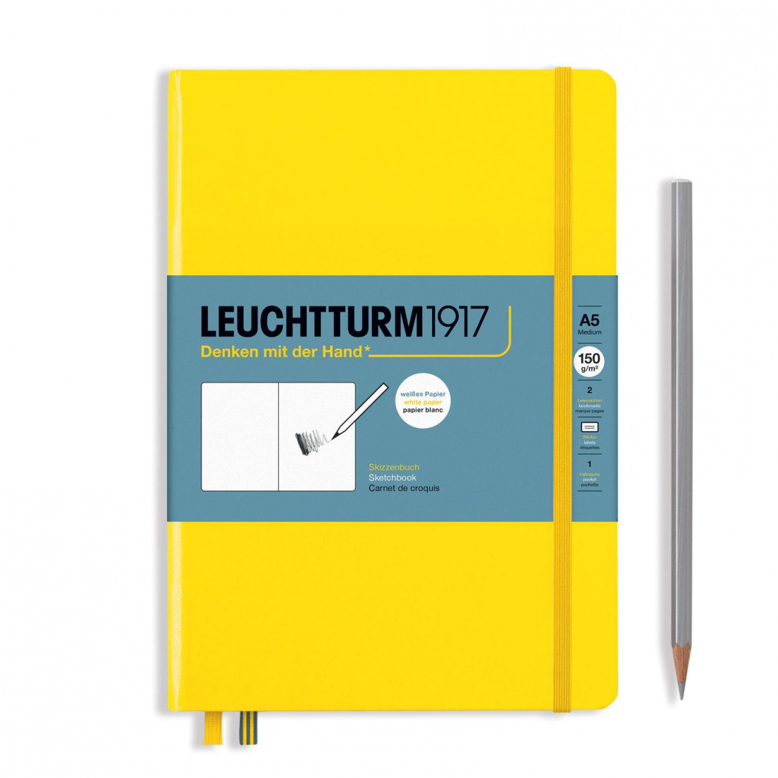 Leuchtturm1917 Sketchbook A5 Medium Lemon