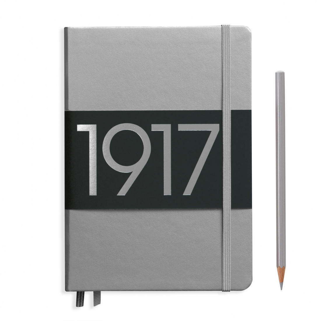 Leuchtturm 1917 Notebook A5 Limited Edition Metallic Silver Plain