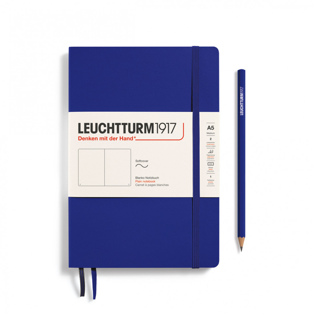 Leuchtturm 1917 Notebook A5 Ink Plain Soft Cover