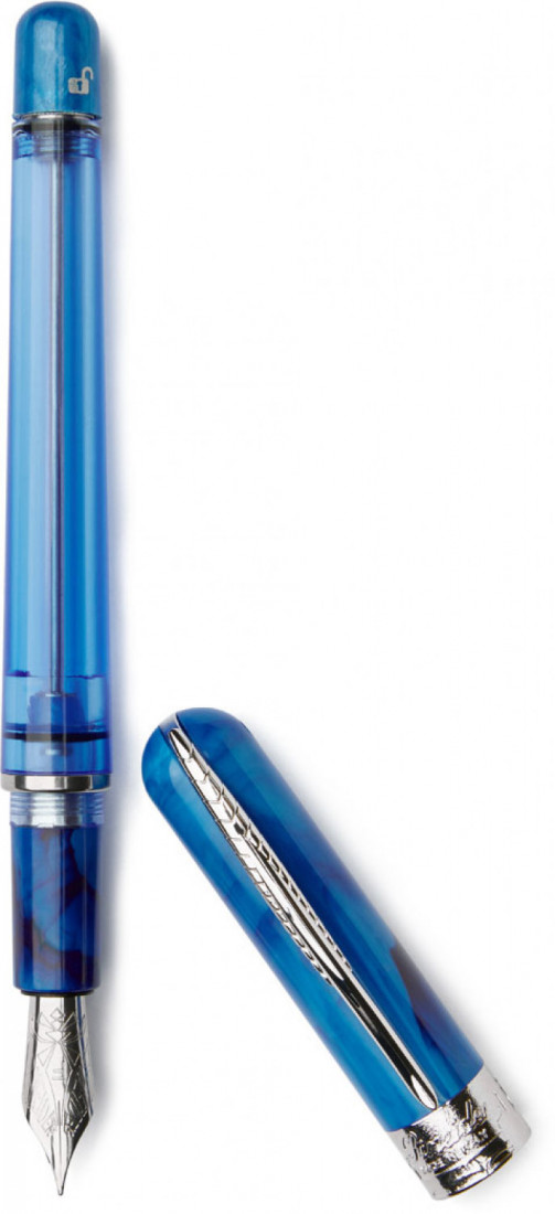 Pineider Avatar Touch down Neptune Blue fountain pen