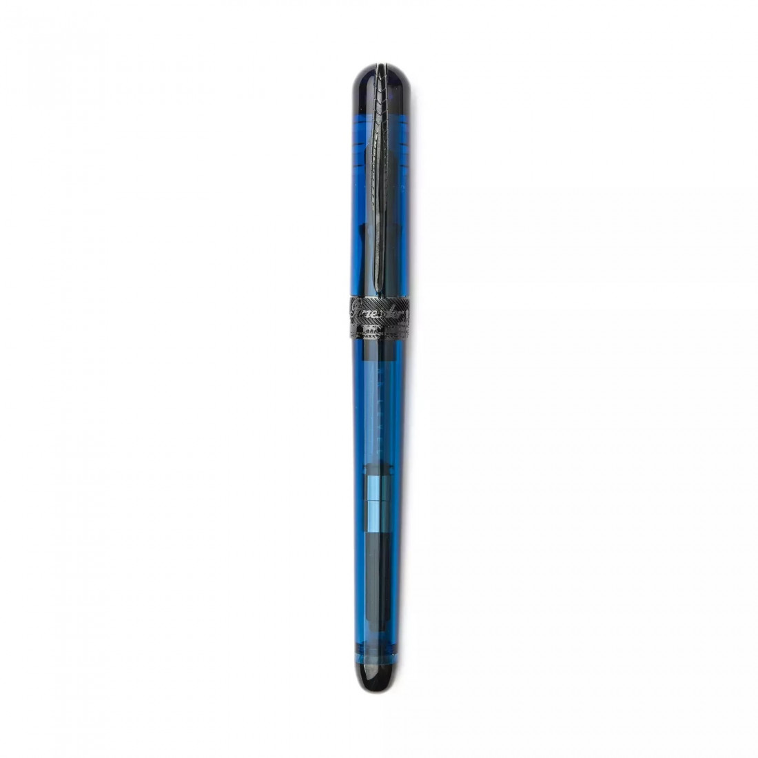 Pineider Avatar Ultraresin Demo Sky Blue with Black Trims Fountain Pen