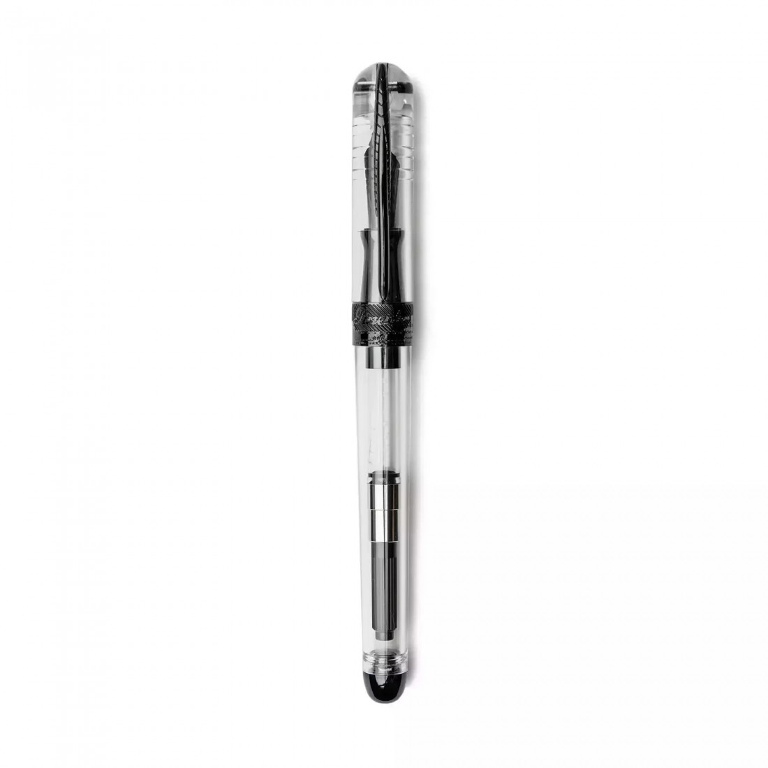 Pineider Avatar Ultraresin Demo Clear with Black Trims Fountain Pen