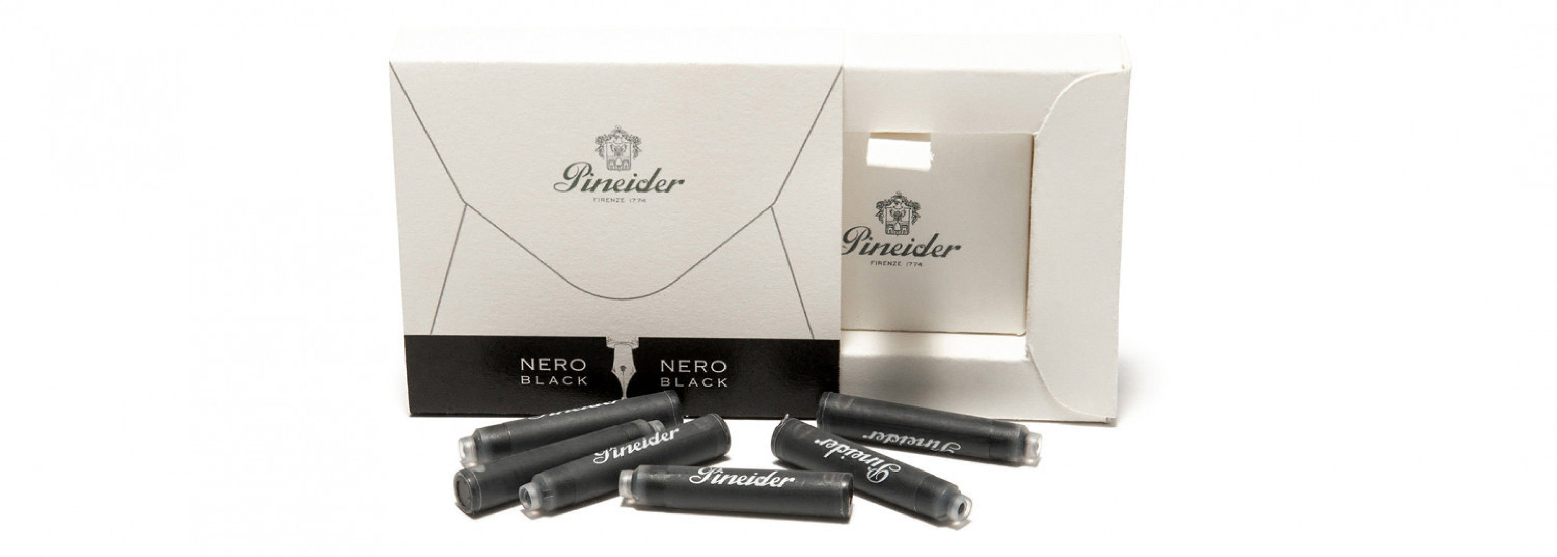 Pineider ink cartridges black 6pcs