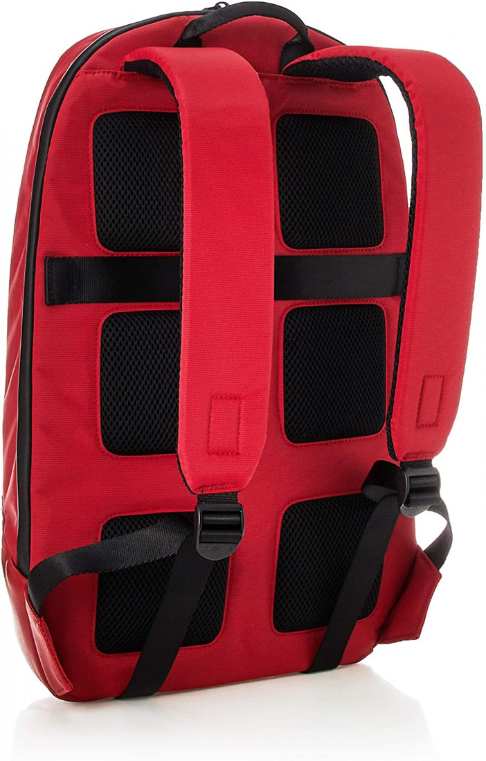 Moleskine Metro  Collection Laptop Backpack for Devices up to 15 Inches, Work Backpack for Computer and Notebook Suitable for Men and Women, Size 31 x 47 x 13 cm, Colour Cranberry Red