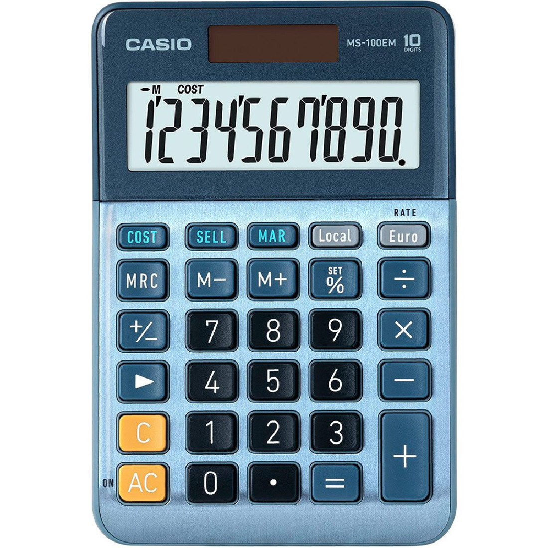 Αριθμομηχανή Επιτραπέζια Cost/Sell/Margin Μπλε MS-100EM Casio