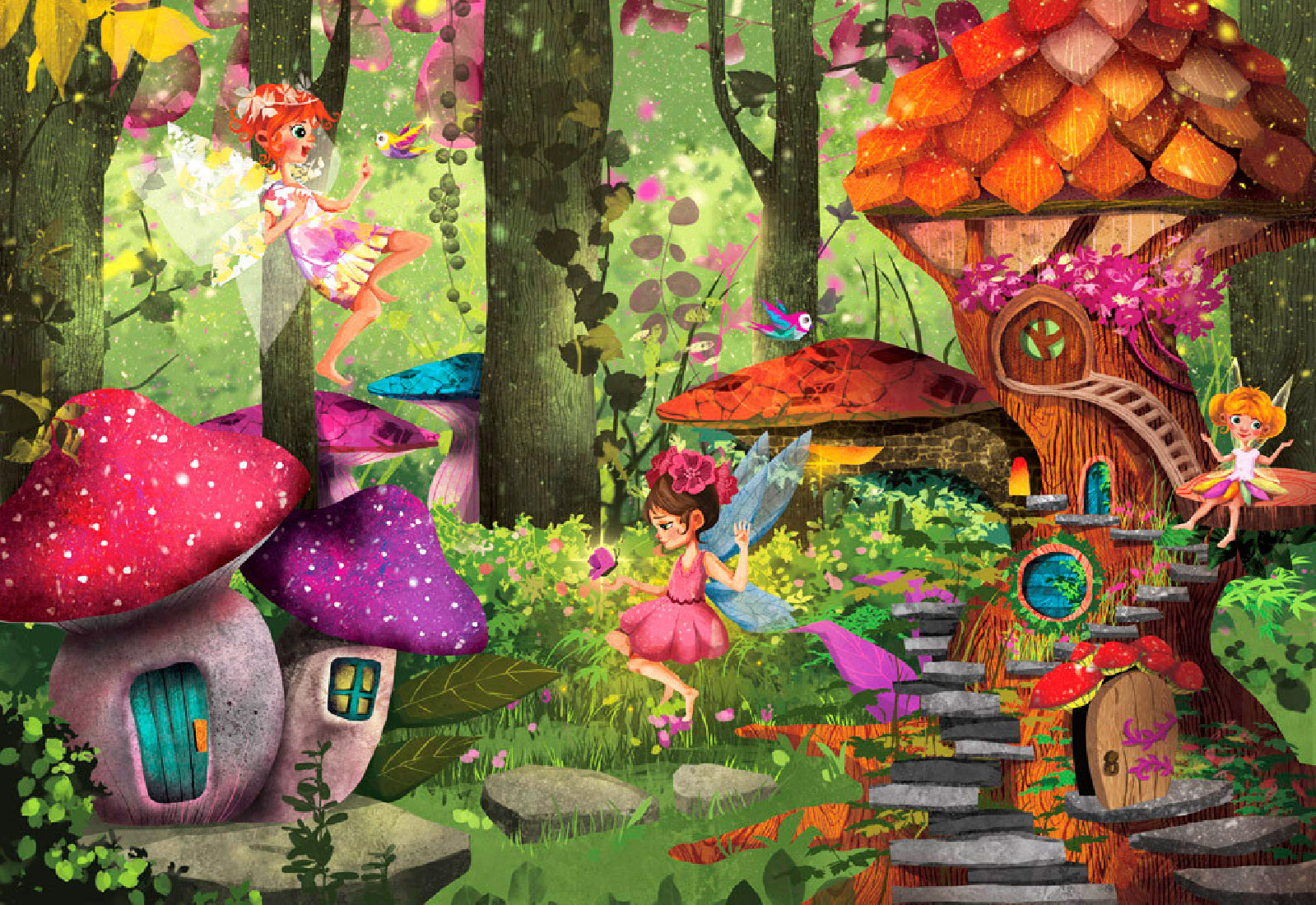 Puzzle (2 x 70τμχ.) Νεράϊδες του δάσους  ΕΛΛΗΝΟΕΚΔΟΤΙΚΗ