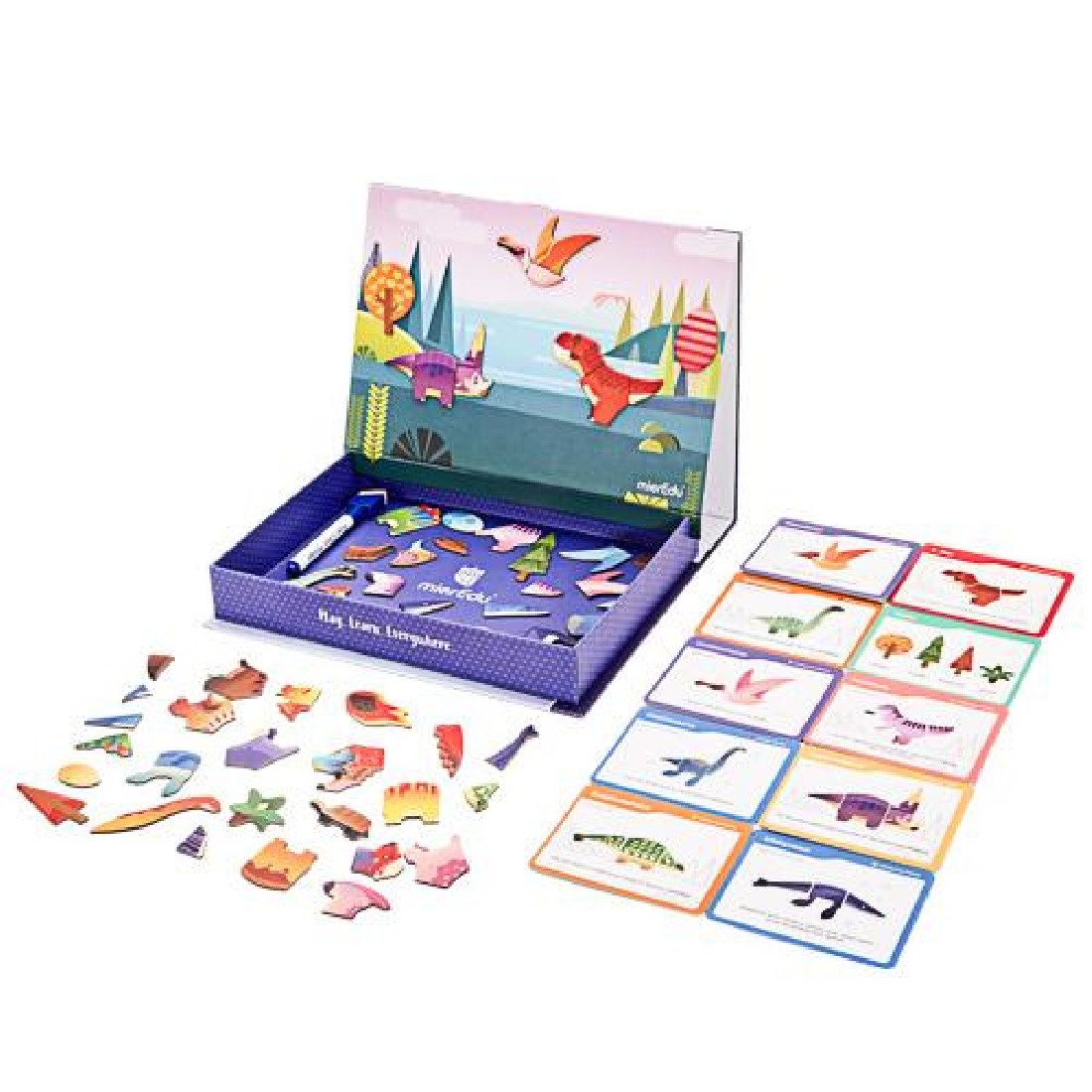 Μαγνητικό εκπαιδευτικό puzzle Dino World 00156 Mier Edu