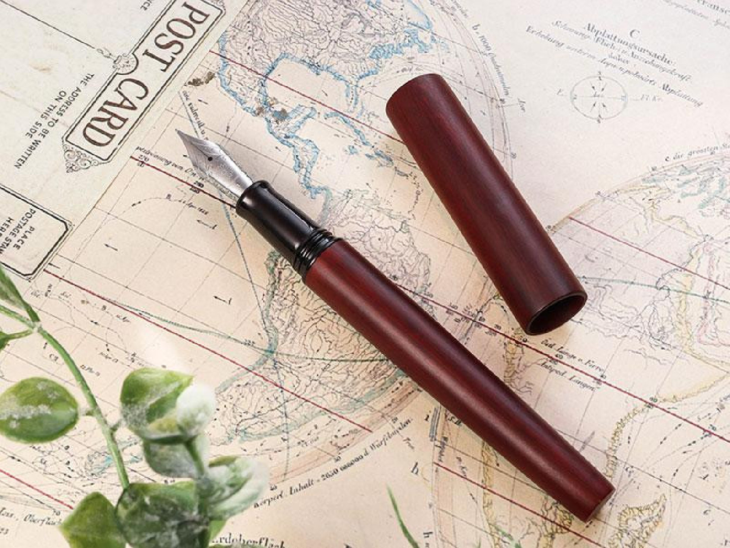 Wancher  Sandalwood World Tree  Fountain pen