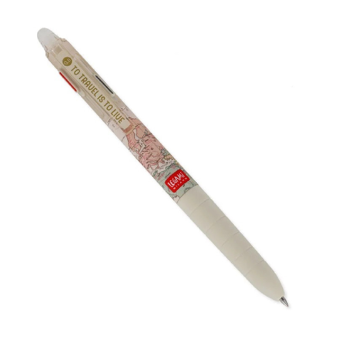 3-Colour Erasable Gel Pen Travel-themed Legami