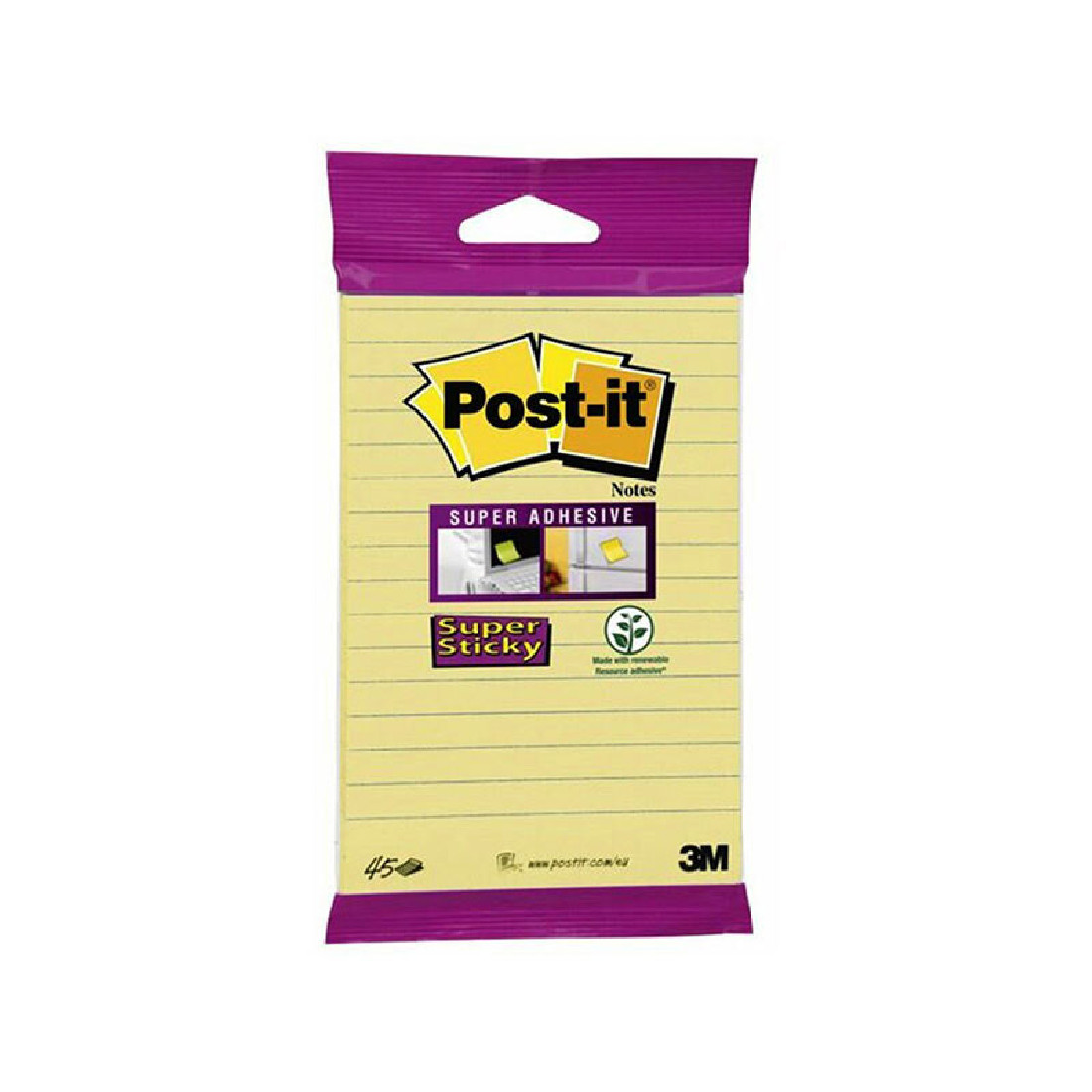 Αυτοκόλλητα Χαρτάκια Super Sticky, Canary Yellow Post it 3M