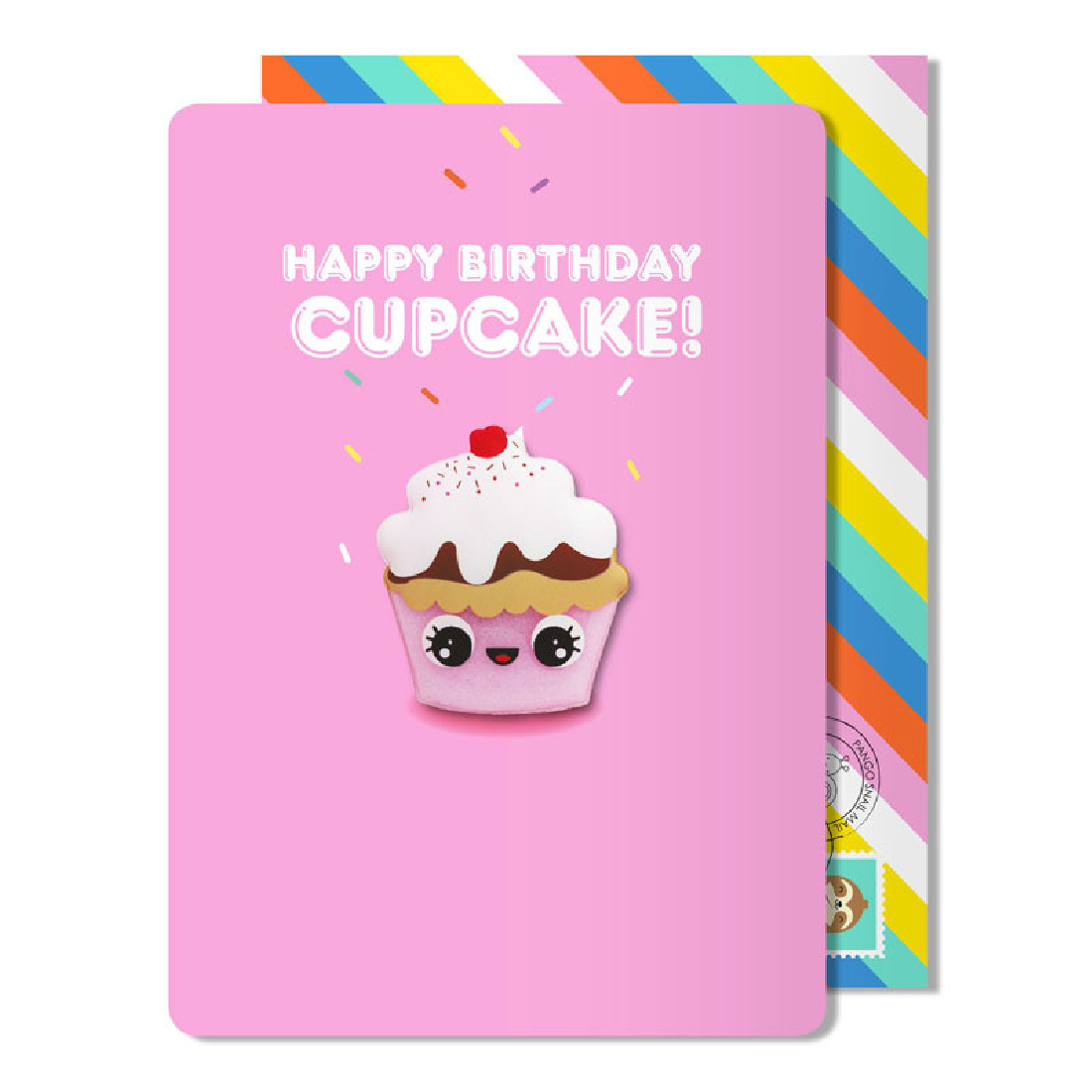 Ευχετήρια κάρτα με αποσπώμενο μαγνητάκι Happy Birthday Cupcake! Pango