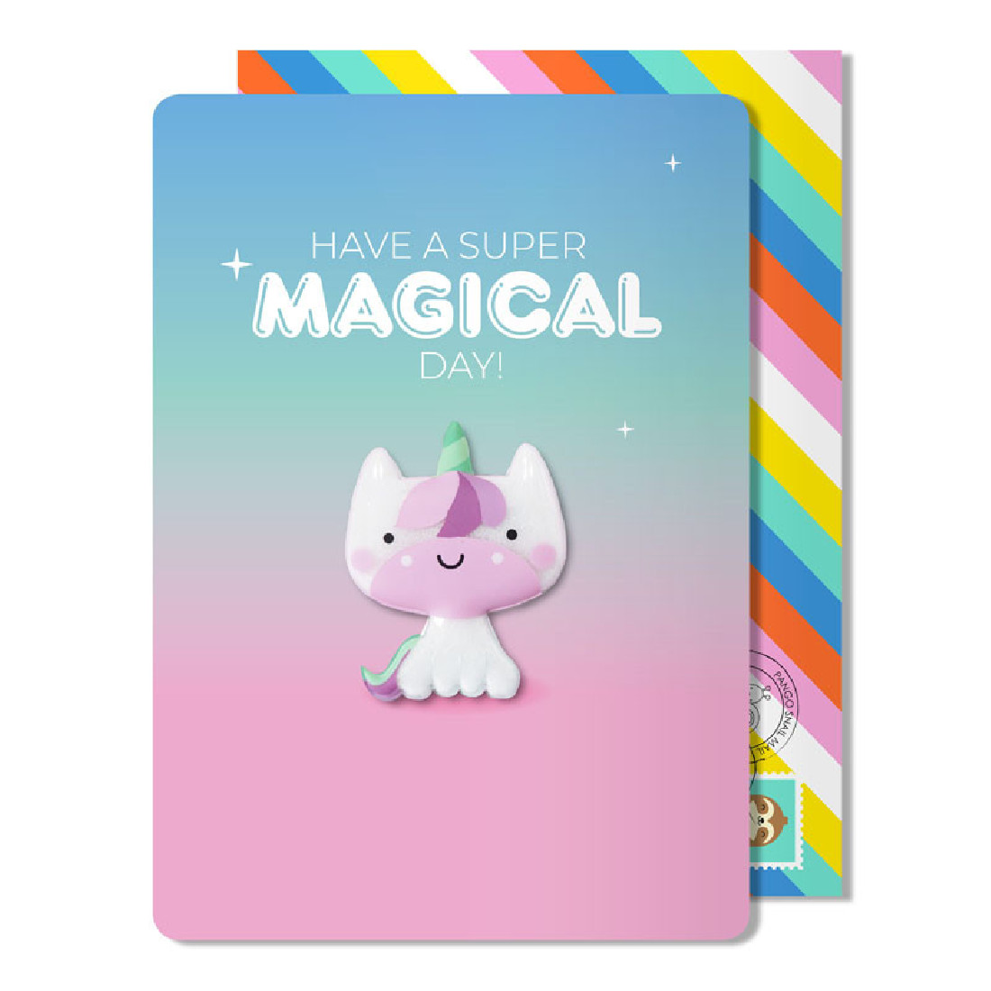 Ευχετήρια κάρτα με αποσπώμενο μαγνητάκι Have a super magical day! Pango