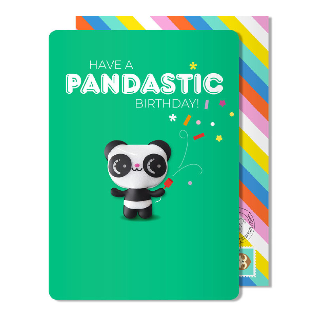 Ευχετήρια κάρτα με αποσπώμενο μαγνητάκι Have a Pandastic Birthday! Pango