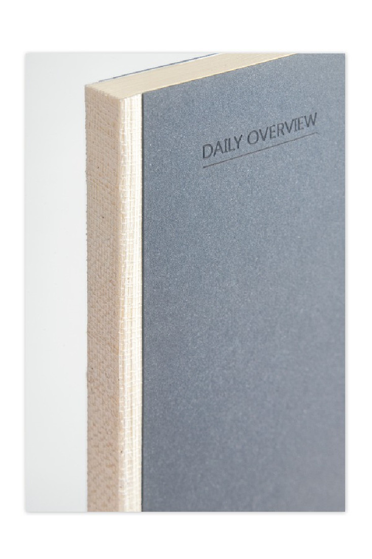 Adbook daily overview notebook dark blue A5 14x21