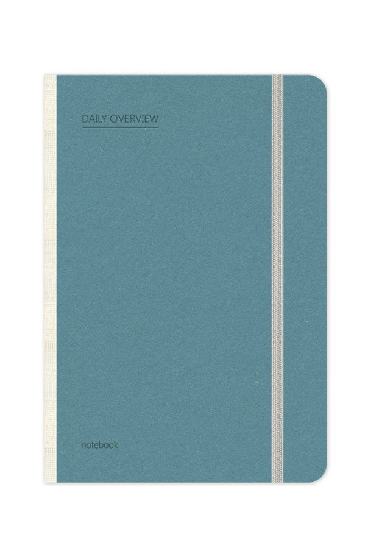 Adbook daily overview notebook light blue A5 14x21 A