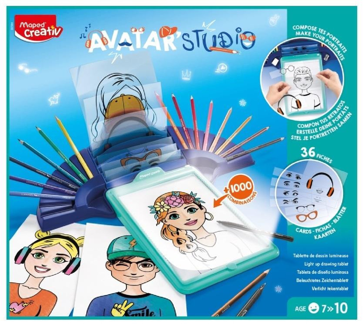 Creative Avatar Studio Φωτεινό Tablet ζωγραφικής 907064 Maped