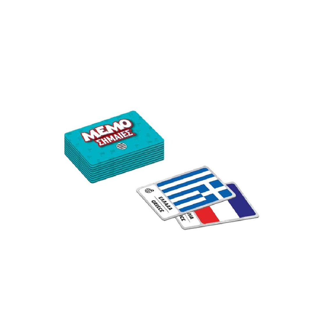 Παιχνίδι με κάρτες Memo Σημαίες 100796 Δεσύλλας