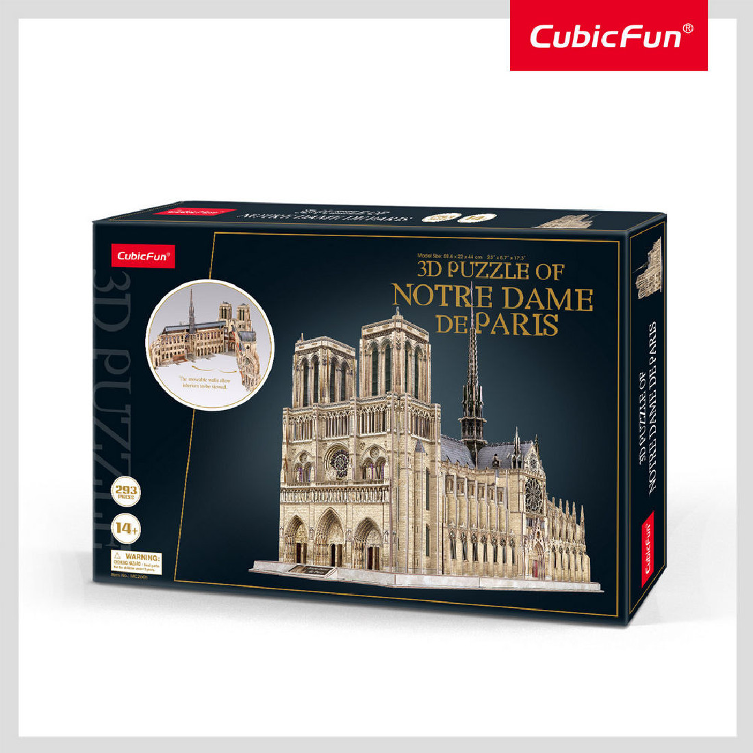 3D Puzzle 293τμχ. Notre Dame de Paris MC260h CubikFun