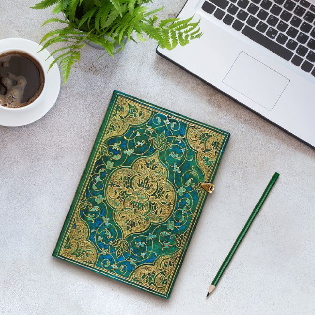 Paperblanks Notebook Turquoise Chronicles Lined Midi