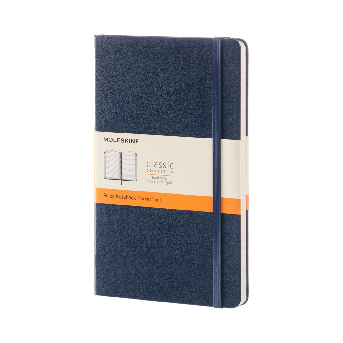 Moleskine ruled notebook Sapphire blue Large 13x21 Hard cover