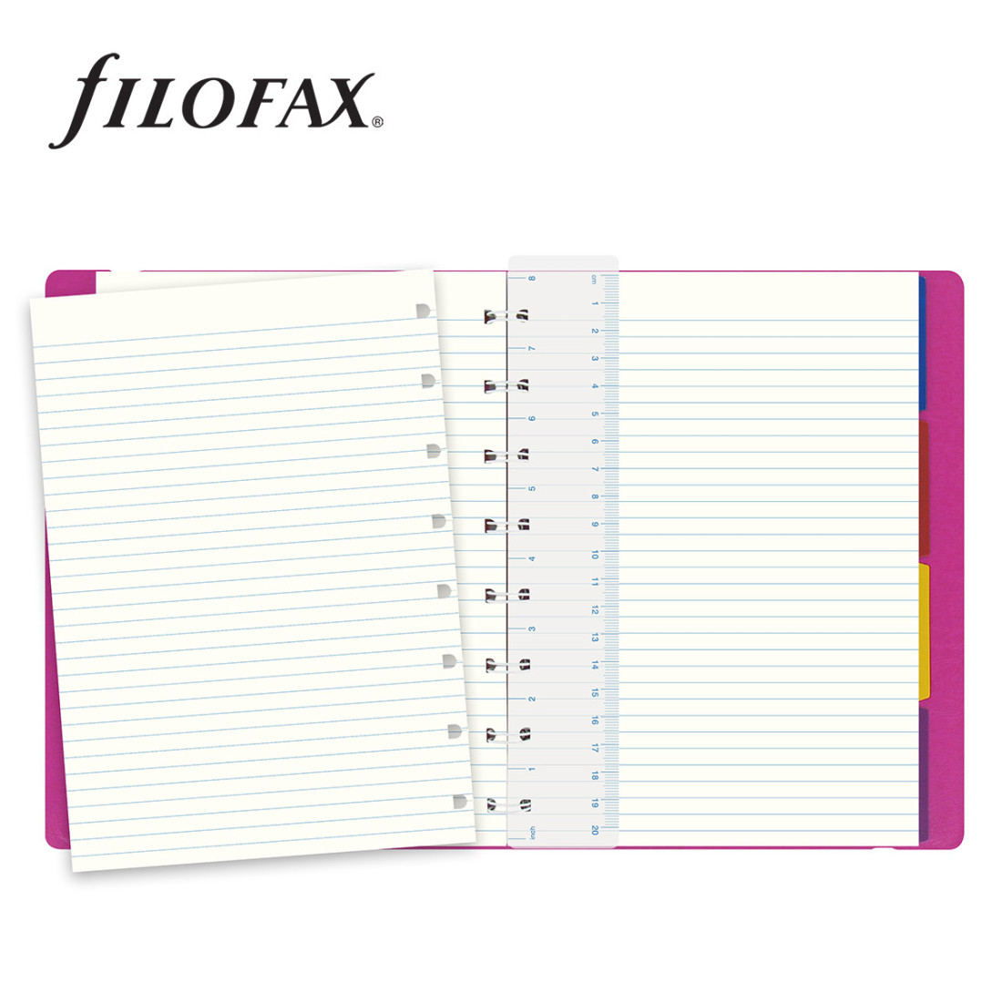 Filofax Notebook Refillable Ruled A5 Fuchsia 115011