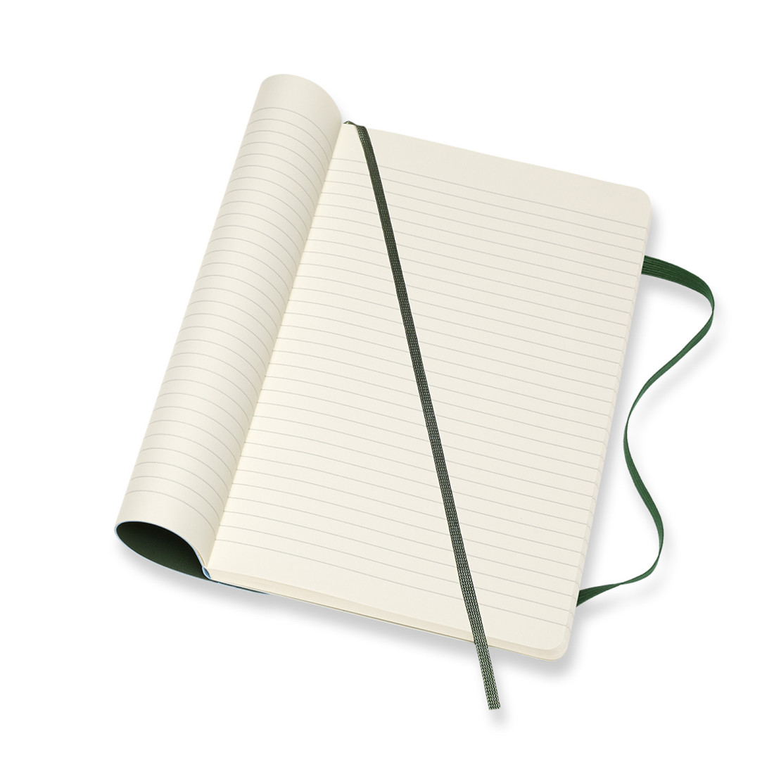 Moleskine Notebook Large 13x21 Ruled Myrtle Green Hard Cover