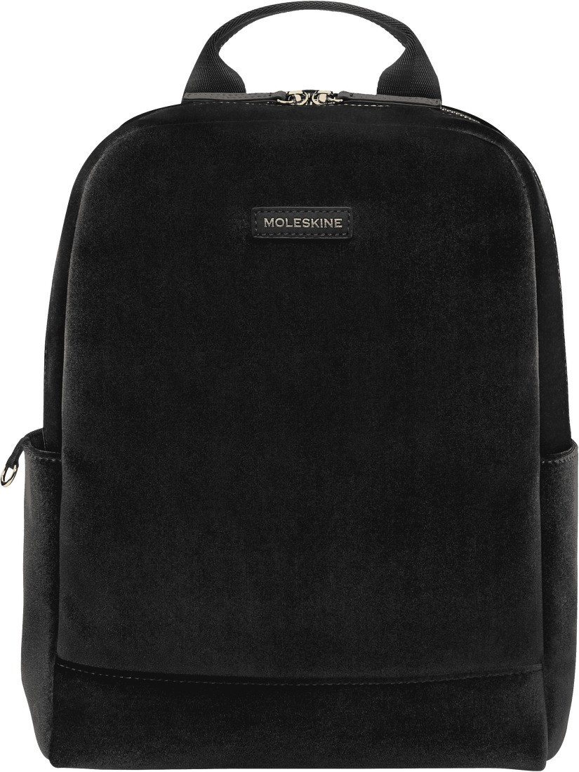 Moleskine Velvet Black Textile Backpack