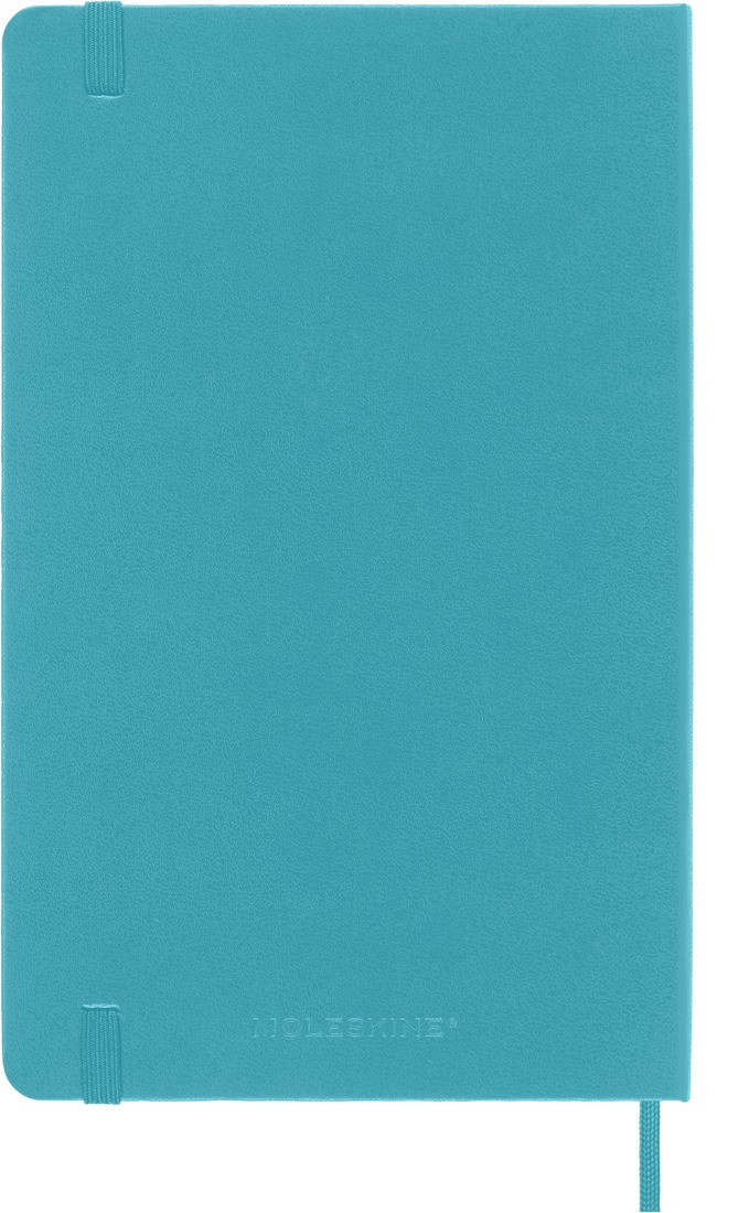 Moleskine Classic Notebook Hard Cover, Reef Blue, hard cover, ruled,  large 13x21