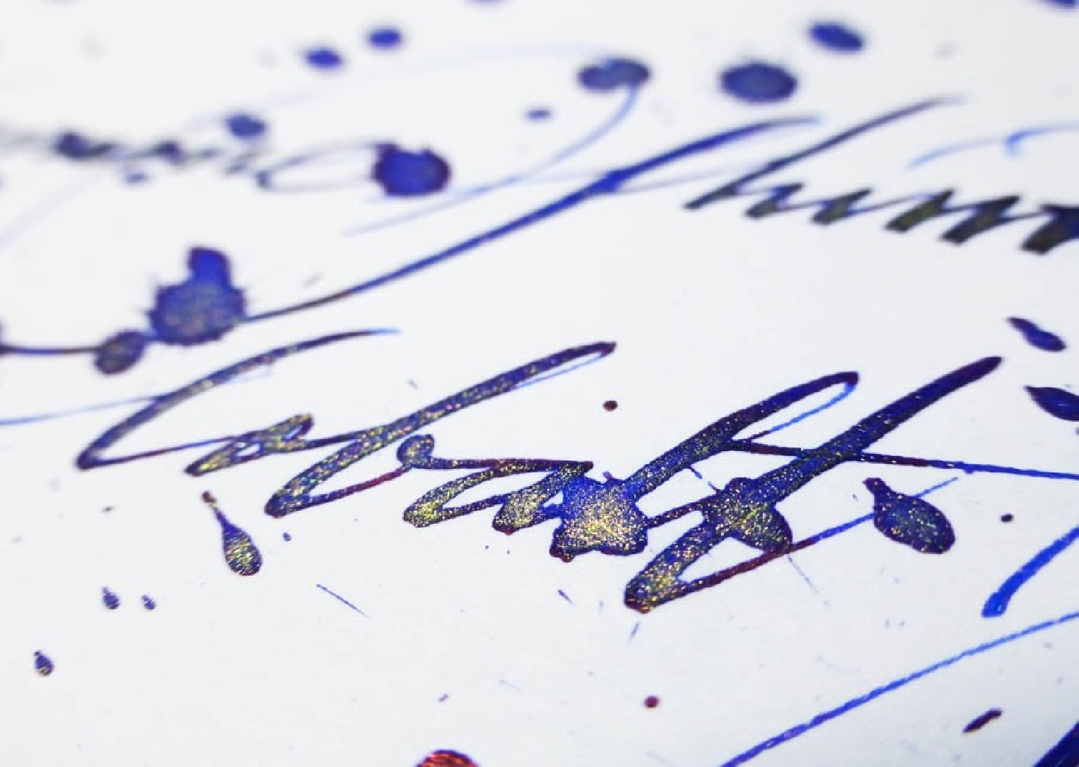 Diamine 50ml Cobalt Jazz Fountain pen shimmer ink bottle
