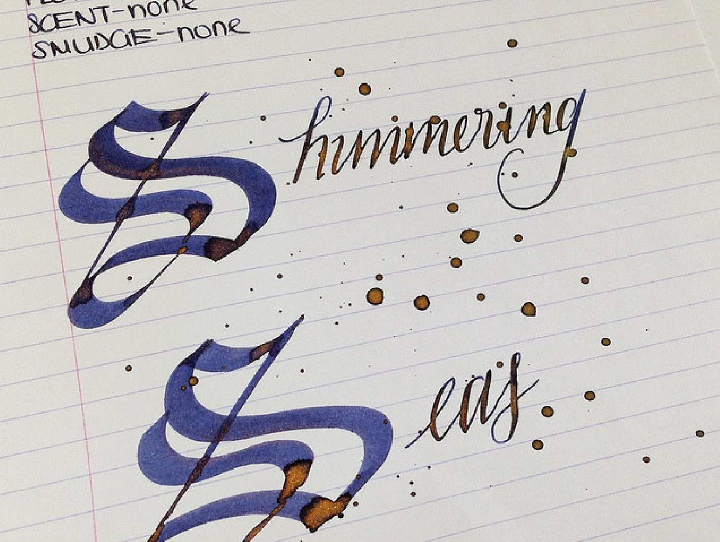 Diamine 50ml Shimmering Seas Fountain pen shimmer ink bottle