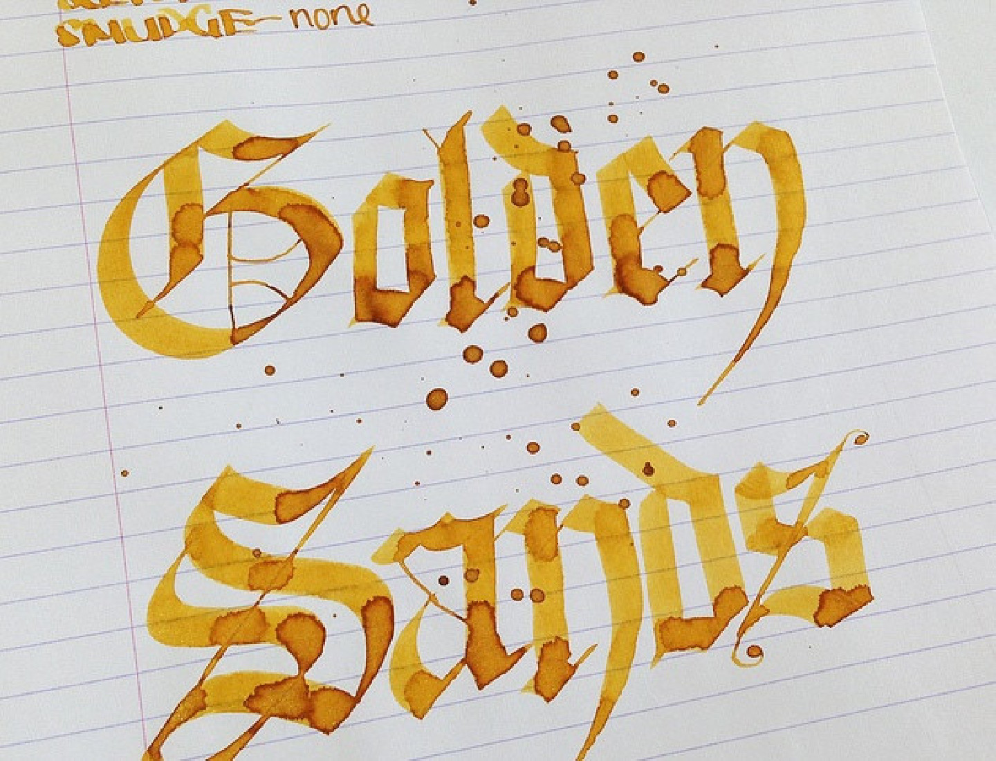 Diamine 50ml Golden Sands Fountain pen shimmer ink bottle