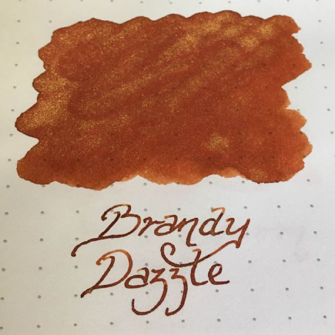 Diamine 50ml Brandy Dazzle Fountain pen shimmer ink