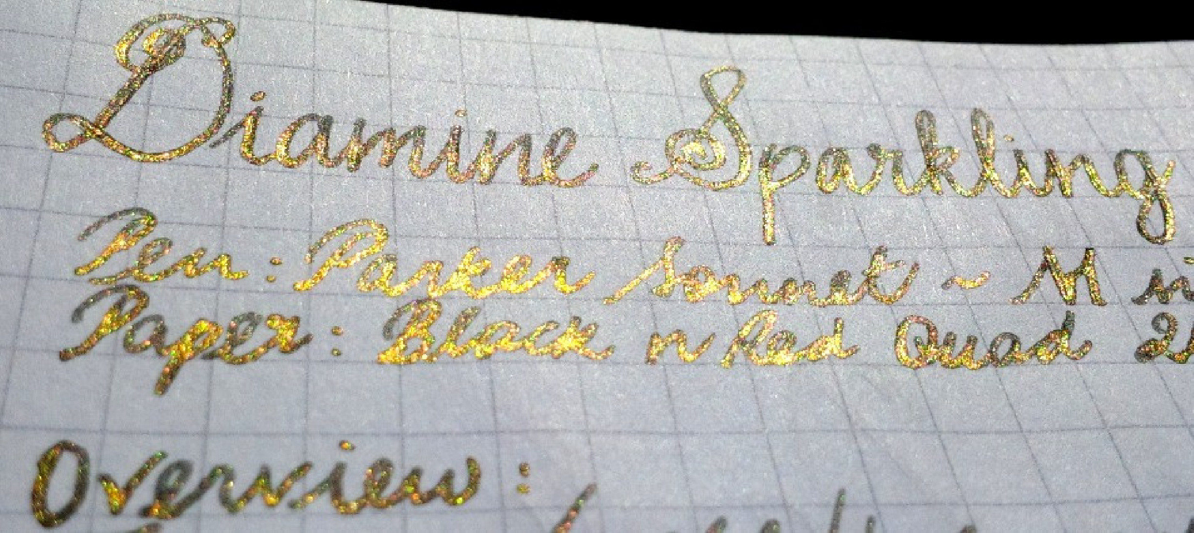 Diamine 50ml Sparkling Shadows Fountain pen shimmer ink bottle