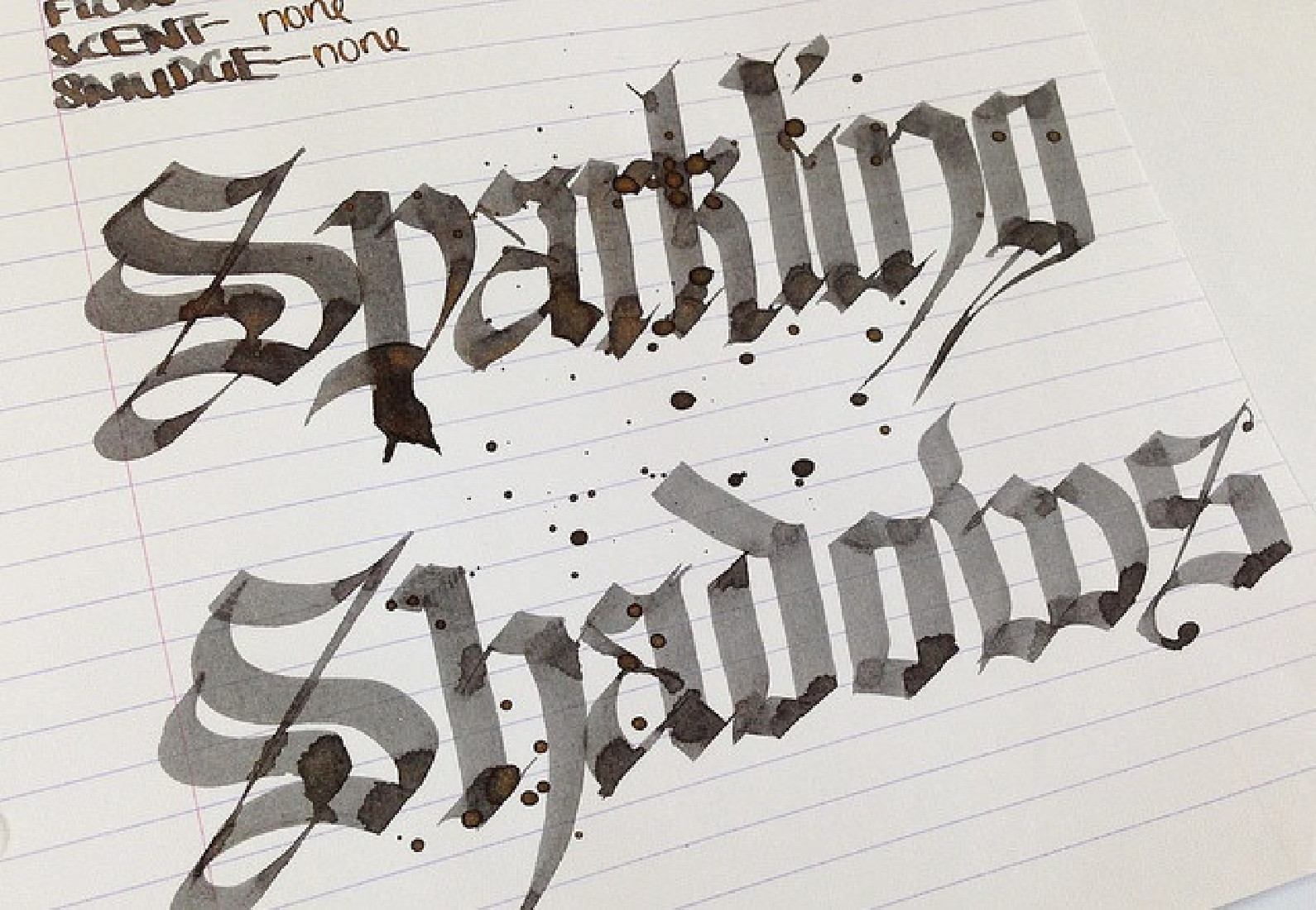 Diamine 50ml Sparkling Shadows Fountain pen shimmer ink bottle