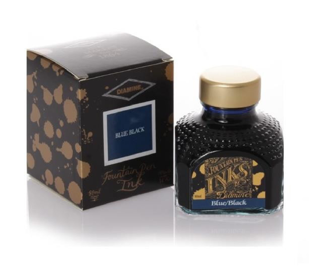 Diamine 80ml  Blue Black 002 Fountain pen ink bottle
