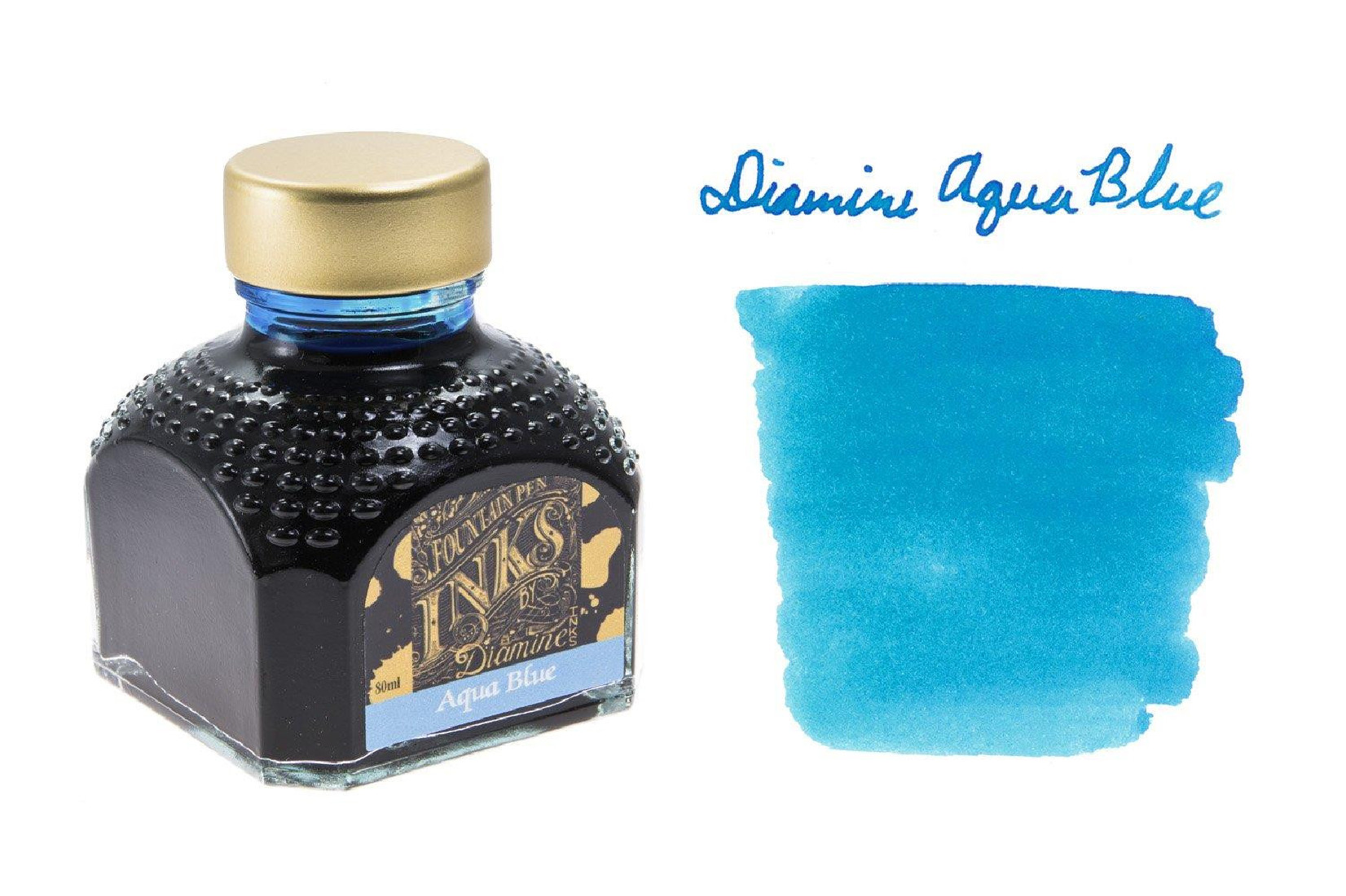 Diamine 80ml Aqua Blue 047 Fountain pen ink bottle
