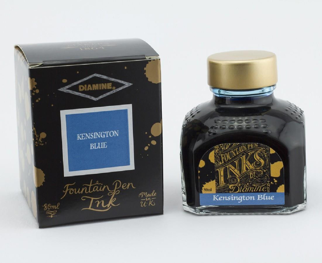 Diamine 80ml Kensington Blue  032 Fountain pen ink bottle
