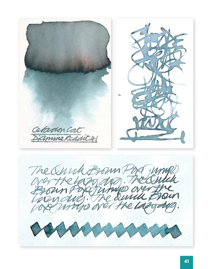 Diamine 80ml  Celadon Cat Fountain pen ink bottle