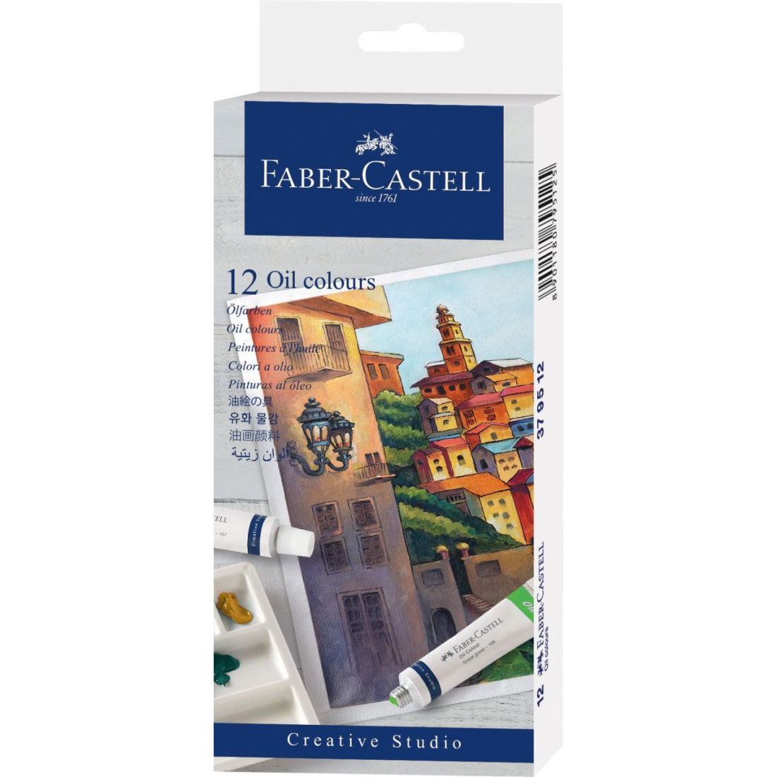 Faber Castell Oil colours, cardboard wallet of 12, 12x 20 ml tube 379512