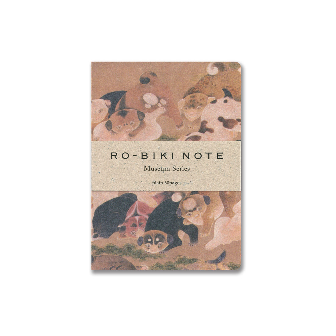 Yamamoto Notebook Ro-biki Museum series, Hyakkenzu, dots  88 x 125 mm, 60 pages GA044